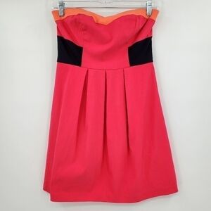 Urban Outfitters Sparkle and Fade Pink Strapless Mini Dress